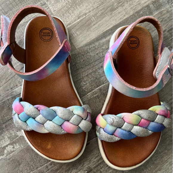 Colorful Braided Toddler Sandals - Picture 1 of 3
